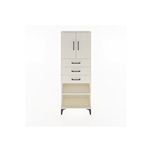 Arges Dolap 3 Raflı 3 Çekmeceli 2 Kapaklı 60x30x163 Aytaşı-aytaşı