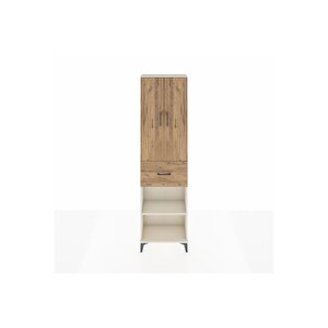 Arges Dolap 2 Raflı Tek Çekmeceli Tek Askılı 60x30x221 Aytaşı-çam