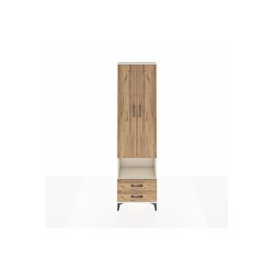 Arges Dolap 5 Raflı 2 Çekmeceli 2 Kapaklı 60x30x221 Aytaşı-çam