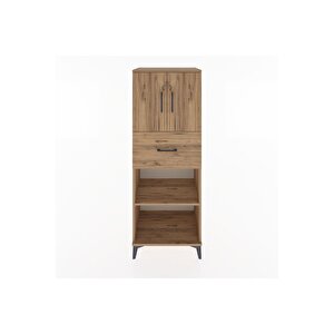 Hyperion Dolap 3 Raflı Tek Çekmeceli 2 Kapaklı 60x44x163 Çam-çam
