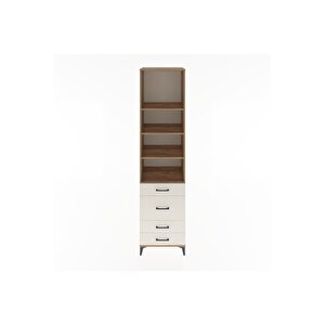 Hyperion Dolap 4 Raflı 4 Çekmeceli 60x44x243 Çam-aytaşı