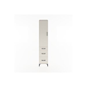 Hyperion Dolap 2 Raflı 3 Çekmeceli Tek Askılı 44x44x221 Aytaşı-aytaşı