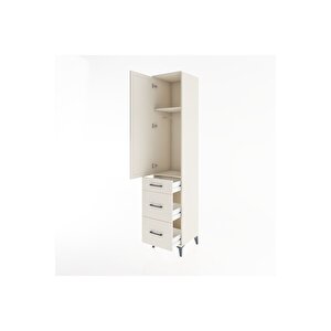 Hyperion Dolap 2 Raflı 3 Çekmeceli Tek Askılı 44x44x221 Aytaşı-aytaşı