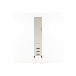 Hyperion Dolap 3 Raflı 4 Çekmeceli Tek Kapaklı 44x44x221 Aytaşı-aytaşı