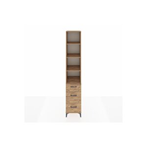 Hyperion Dolap 4 Raflı 3 Çekmeceli 44x44x243 Çam-çam