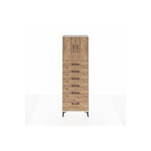 Arges Dolap 2 Raflı 6 Çekmeceli 2 Kapaklı 60x30x182 Aytaşı-çam