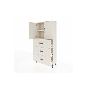 Arges Dolap 2 Raflı 3 Çekmeceli 2 Kapaklı 88x30x182 Aytaşı-aytaşı