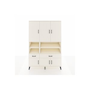 Hyperion Gardrop 8 Raflı 2 Çekmeceli 6 Kapaklı 132x44x195 Aytaşı-aytaşı