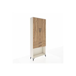 Arges Dolap 2 Raflı 2 Çekmeceli Tek Askılı 88x30x221 Aytaşı-çam