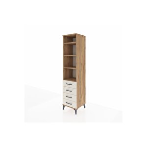 Hyperion Dolap 4 Raflı 4 Çekmeceli 44x44x195 Çam-aytaşı