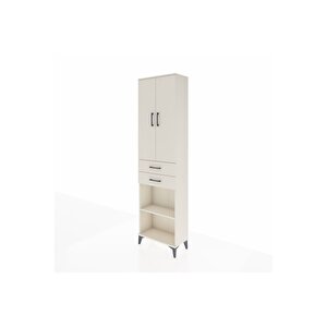 Arges Dolap 4 Raflı 2 Çekmeceli 2 Kapaklı 60x30x221 Aytaşı-aytaşı