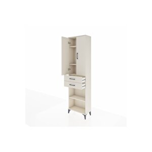 Arges Dolap 4 Raflı 2 Çekmeceli 2 Kapaklı 60x30x221 Aytaşı-aytaşı