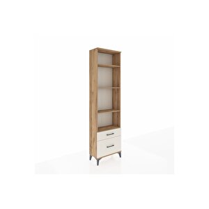 Arges Dolap 4 Raflı 2 Çekmeceli 60x30x221 Çam-aytaşı