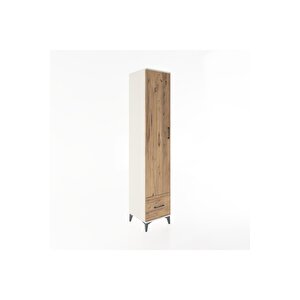 Hyperion Dolap 5 Raflı Tek Çekmeceli Tek Kapaklı 44x44x221 Aytaşı-çam