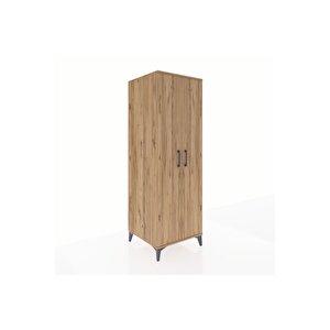 Kronos Dolap 2 Raflı 2 Kapaklı Tek Askılı 60x59x182 Çam-çam