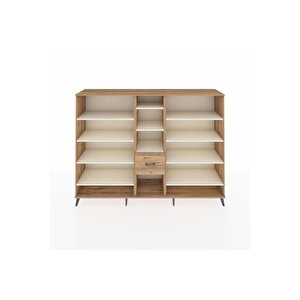 Hyperion Dolap 11 Raflı 3 Çekmeceli  220x44x163 Çam-aytaşı/çam