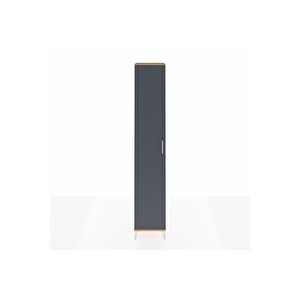 Hyperion Dolap 6 Raflı Tek Kapaklı 44x44x243 Çam-antrasit