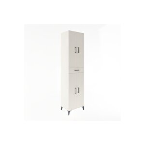 Hyperion Dolap 5 Raflı Tek Çekmeceli 4 Kapaklı 60x44x243 Aytaşı-aytaşı