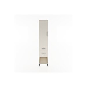 Hyperion Dolap 3 Raflı 2 Çekmeceli Tek Kapaklı 44x44x221 Aytaşı-aytaşı