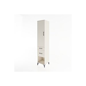 Hyperion Dolap 3 Raflı 2 Çekmeceli Tek Kapaklı 44x44x221 Aytaşı-aytaşı