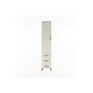 Hyperion Dolap 2 Raflı 3 Çekmeceli Tek Askılı 44x44x221 Aytaşı-aytaşı