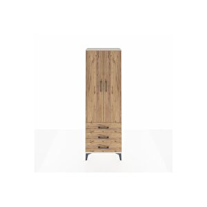 Arges Dolap 4 Raflı 3 Çekmeceli 2 Kapaklı 60x30x182 Aytaşı-çam