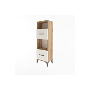 Arges Dolap 2 Raflı 2 Çekmeceli 44x30x134 Çam-aytaşı