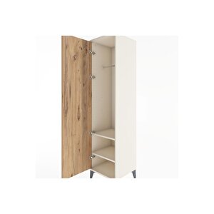 Hyperion Dolap 2 Raflı Tek Kapaklı Tek Askılı 44x44x182 Aytaşı-çam