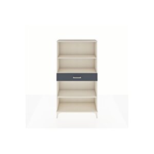 Arges Dolap 3 Raflı Tek Çekmeceli 88x30x163 Aytaşı-antrasit