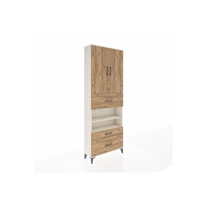 Arges Dolap 5 Raflı 3 Çekmeceli 2 Kapaklı 88x30x243 Aytaşı-çam