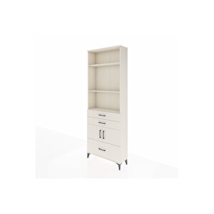 Arges Dolap 4 Raflı 3 Çekmeceli 2 Kapaklı 88x30x243 Aytaşı-aytaşı