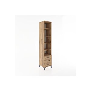 Hyperion Dolap 5 Raflı 3 Çekmeceli 44x44x221 Çam-çam