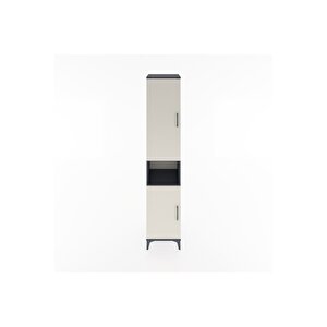 Hyperion Dolap 5 Raflı 2 Kapaklı 44x44x221 Antrasit-aytaşı