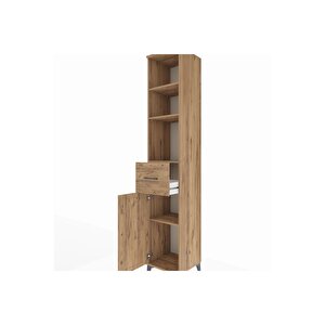 Hyperion Dolap 4 Raflı Tek Çekmeceli Tek Kapaklı 44x44x243 Çam-çam