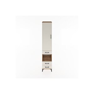 Hyperion Dolap 4 Raflı 3 Çekmeceli Tek Kapaklı 44x44x221 Çam-aytaşı
