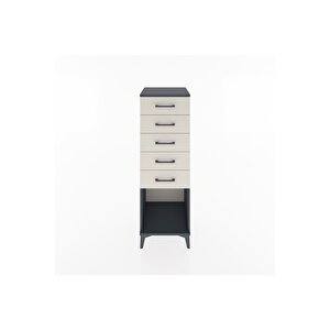 Hyperion Dolap 5 Çekmeceli 44x44x134 Antrasit-aytaşı