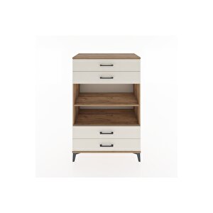 Hyperion Dolap 2 Raflı 4 Çekmeceli 88x44x134 Çam-aytaşı