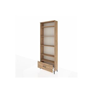 Arges Dolap 5 Raflı Tek Çekmeceli 88x30x243 Çam-çam