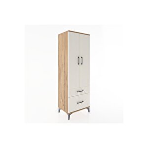 Hyperion Dolap 4 Raflı 2 Çekmeceli 2 Kapaklı 60x44x182 Çam-aytaşı