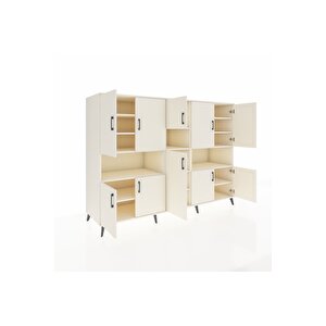 Kronos Dolap 14 Raflı 10 Kapaklı 220x59x163 Aytaşı-aytaşı