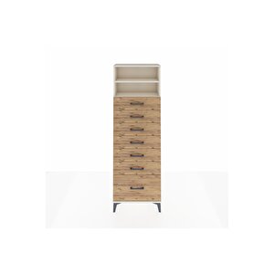 Arges Dolap 2 Raflı 7 Çekmeceli 60x30x182 Aytaşı-çam