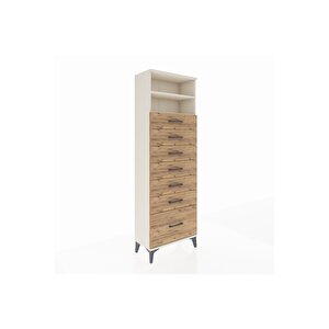 Arges Dolap 2 Raflı 7 Çekmeceli 60x30x182 Aytaşı-çam