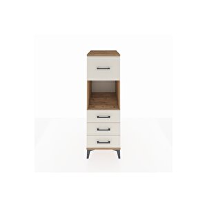 Kronos Dolap Tek Raflı 4 Çekmeceli 44x59x134 Çam-aytaşı