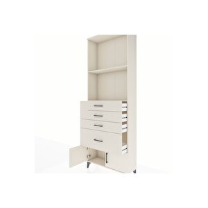 Arges Dolap 2 Raflı 4 Çekmeceli 2 Kapaklı 88x30x243 Aytaşı-aytaşı