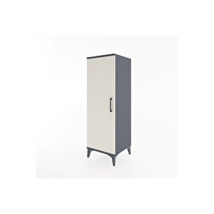 Hyperion Dolap Tek Kapaklı Tek Askılı 44x44x134 Antrasit-aytaşı