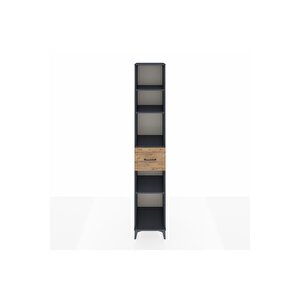 Hyperion Dolap 4 Raflı Tek Çekmeceli 44x44x243 Antrasit-çam