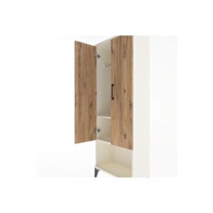 Arges Dolap 2 Raflı 2 Kapaklı Tek Askılı 60x30x163 Aytaşı-çam