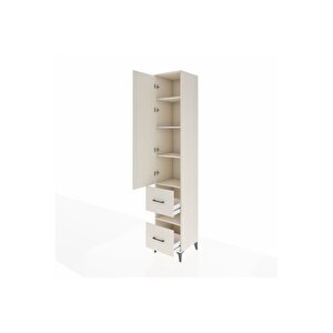 Hyperion Dolap 5 Raflı 2 Çekmeceli Tek Kapaklı 44x44x243 Aytaşı-aytaşı