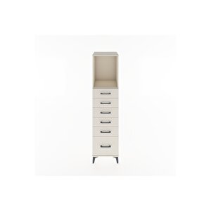 Hyperion Dolap Tek Raflı 6 Çekmeceli 44x44x182 Aytaşı-aytaşı