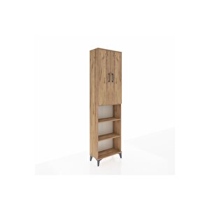Arges Dolap 3 Raflı 2 Kapaklı Tek Askılı 60x30x221 Çam-çam